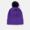 Faux Fur Pom Hat | Purple