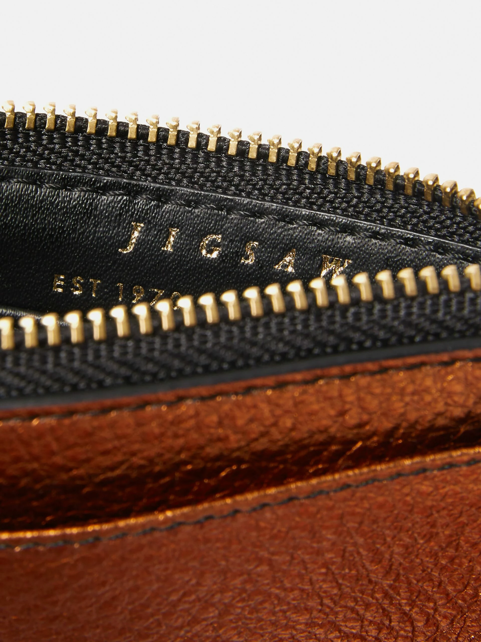 Leather Ziptop Card Holder | Copper 3 Leather Ziptop Card Holder | Copper - Image 3