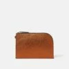 Sophia Metallic Leather Pouch | Copper