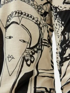 Kings & Queens Long Sleeve Top | Monochrome -Jigsaw Shop J48132 BK008 10