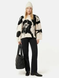 Alpaca Blend Beanie | Cream -Jigsaw Shop J48183 CR000 2