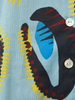 Leopard Eyelash Pyjama | Blue -Jigsaw Shop J48185 BL000 11