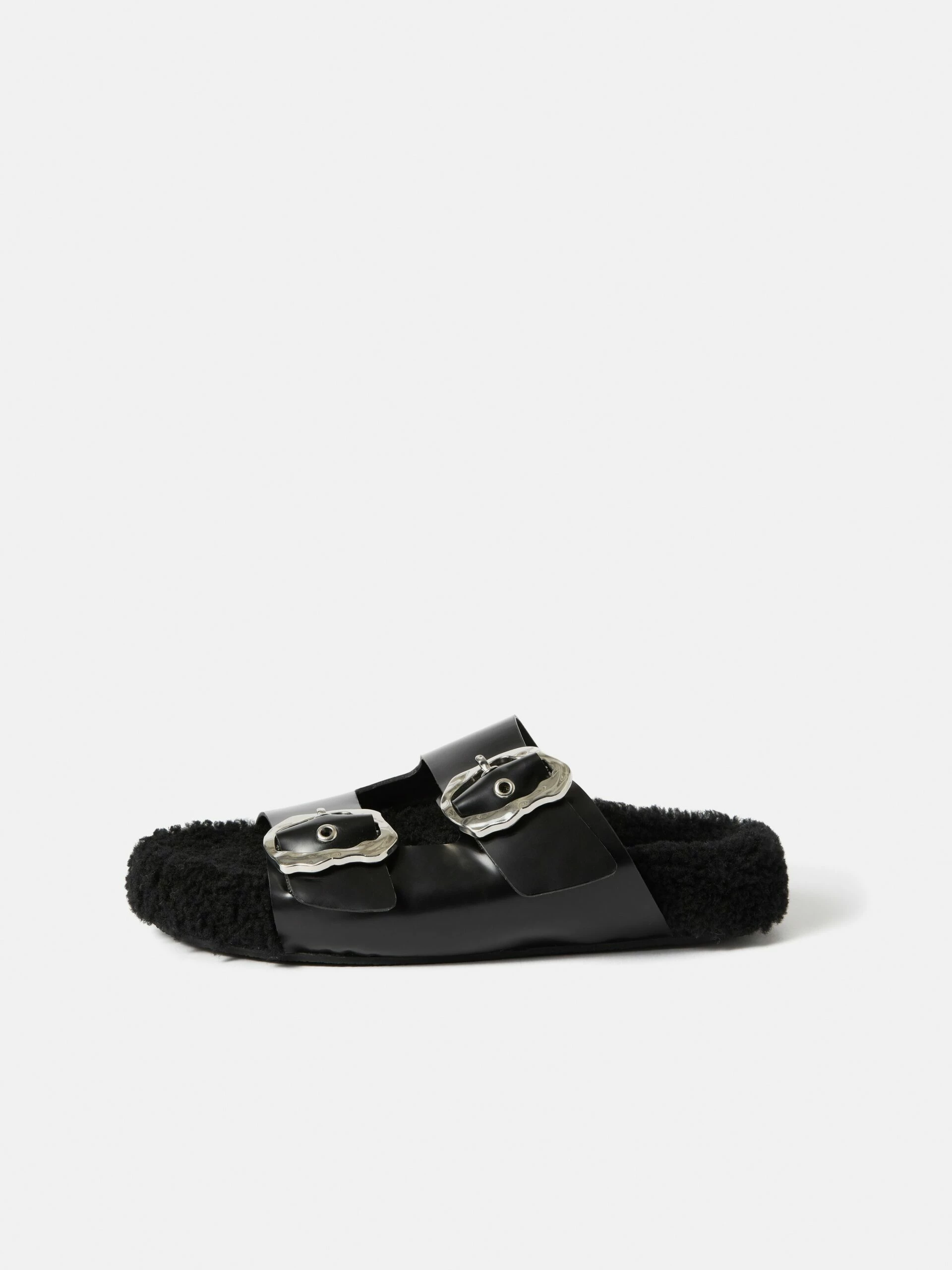 Shearling Sandal | Black 1 Shearling Sandal | Black