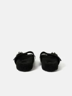 Shearling Sandal | Black 13 Shearling Sandal | Black -Jigsaw Shop J48195 BK000 STILL 5