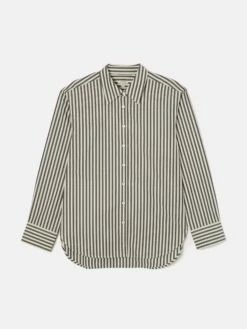 Cotton Poplin Stripe Shirt | Cream -Jigsaw Shop J48315 CR000 STILL 10