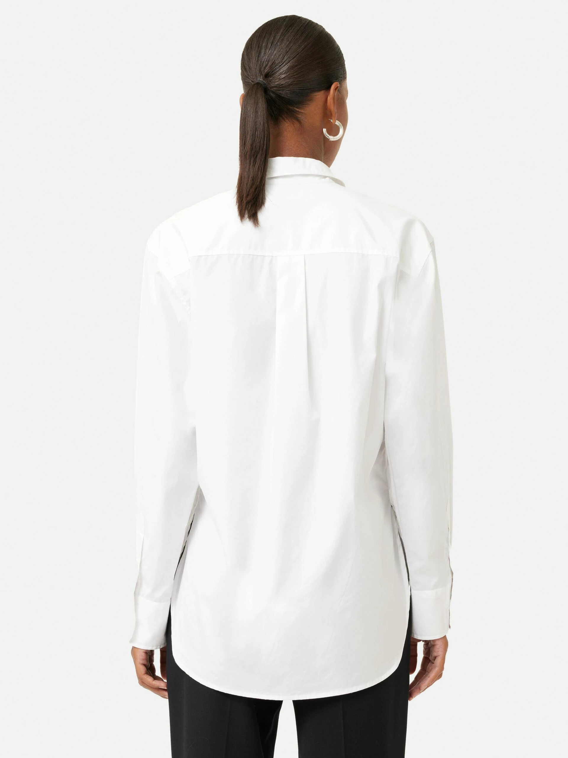 Cotton Poplin Shirt | White 6 Cotton Poplin Shirt | White - Image 6