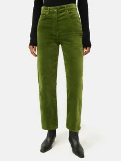 Delmont Velvet Jean | Green