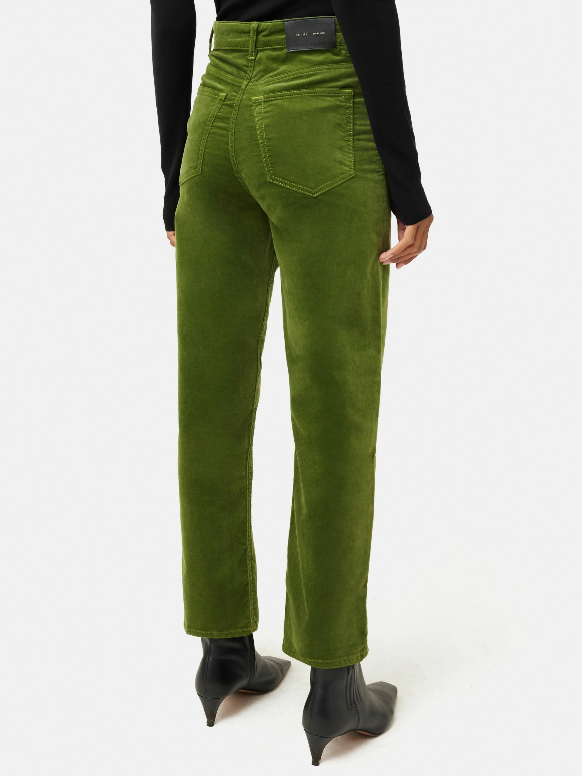 Delmont Velvet Jean | Green 5 Delmont Velvet Jean | Green - Image 5