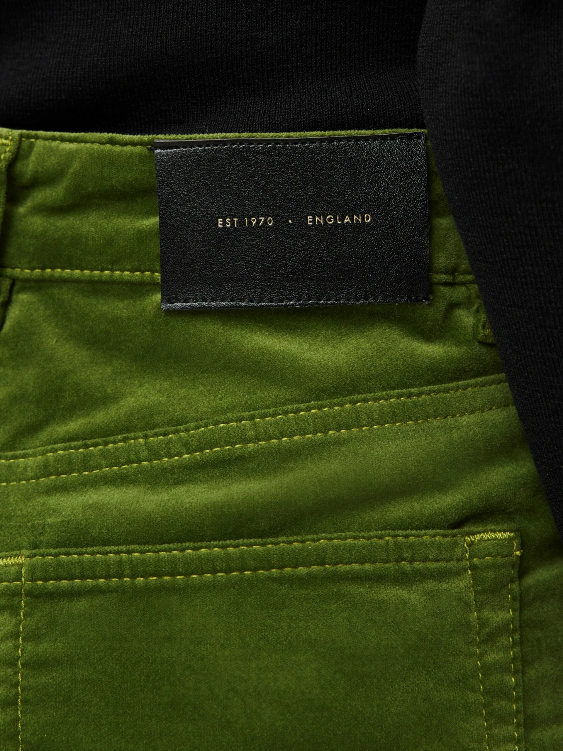 Delmont Velvet Jean | Green 6 Delmont Velvet Jean | Green - Image 6