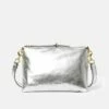 Ava Leather Crossbody | Silver