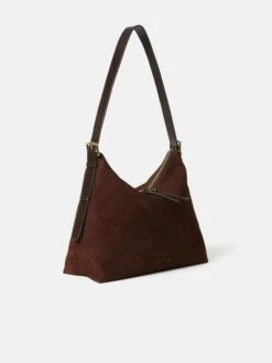 Large Trafalgar Shoulder Bag | Burgundy -Jigsaw Shop J48512 RE004 STILL 3