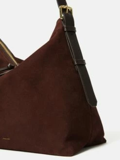 Large Trafalgar Shoulder Bag | Burgundy -Jigsaw Shop J48512 RE004 STILL 4