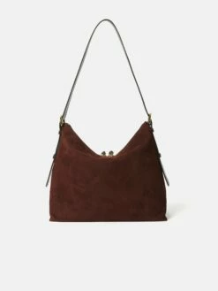 Large Trafalgar Shoulder Bag | Burgundy -Jigsaw Shop J48512 RE004 STILL 5