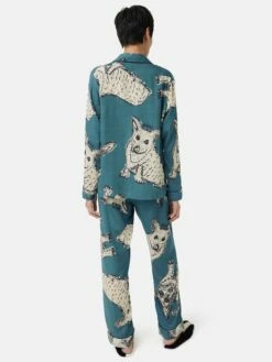 Corgi Modal Pyjama | Blue 13 Corgi Modal Pyjama | Blue -Jigsaw Shop J48514 BL000 7