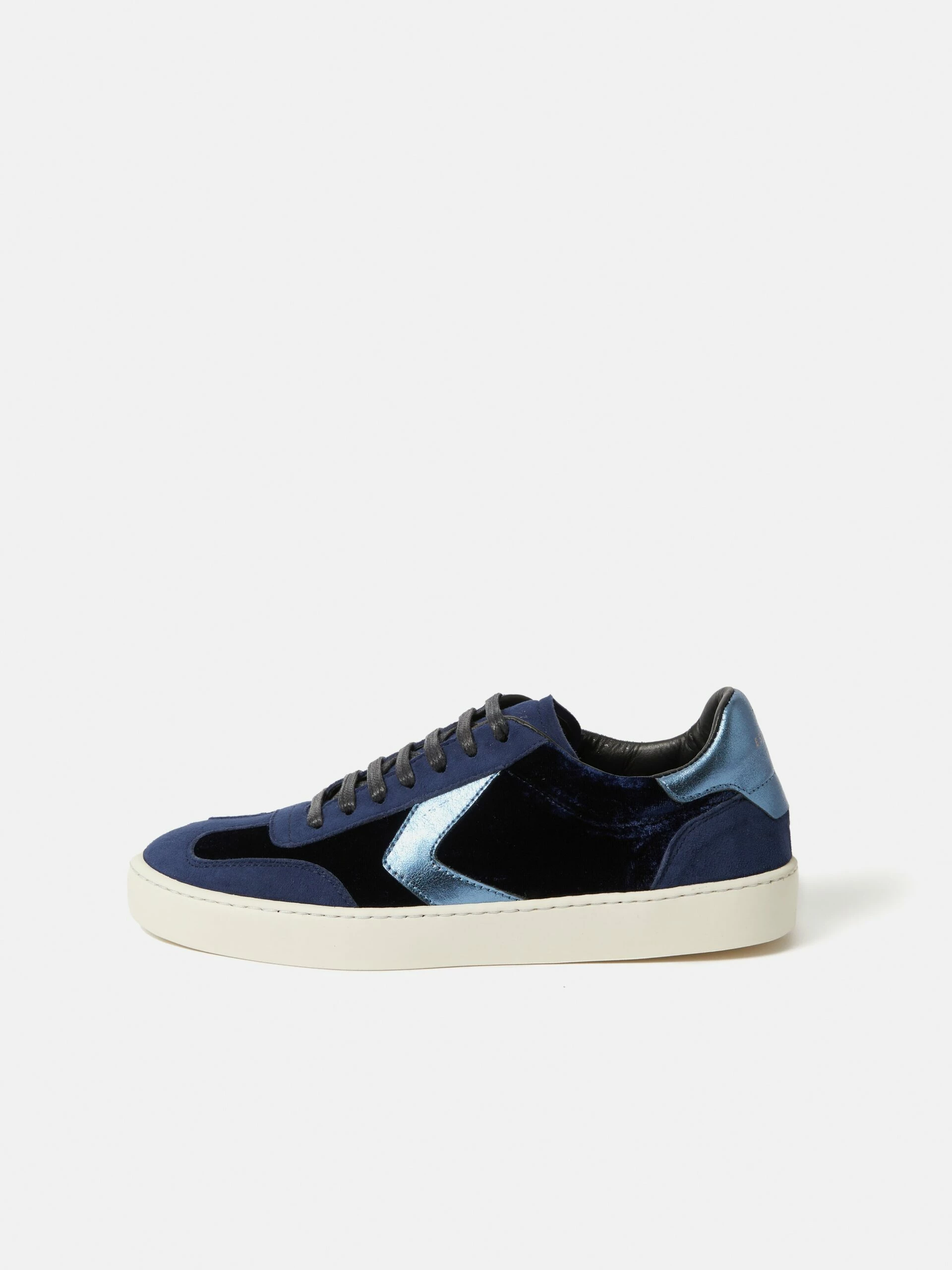 Portland Velvet Trainer | Navy 1 Portland Velvet Trainer | Navy