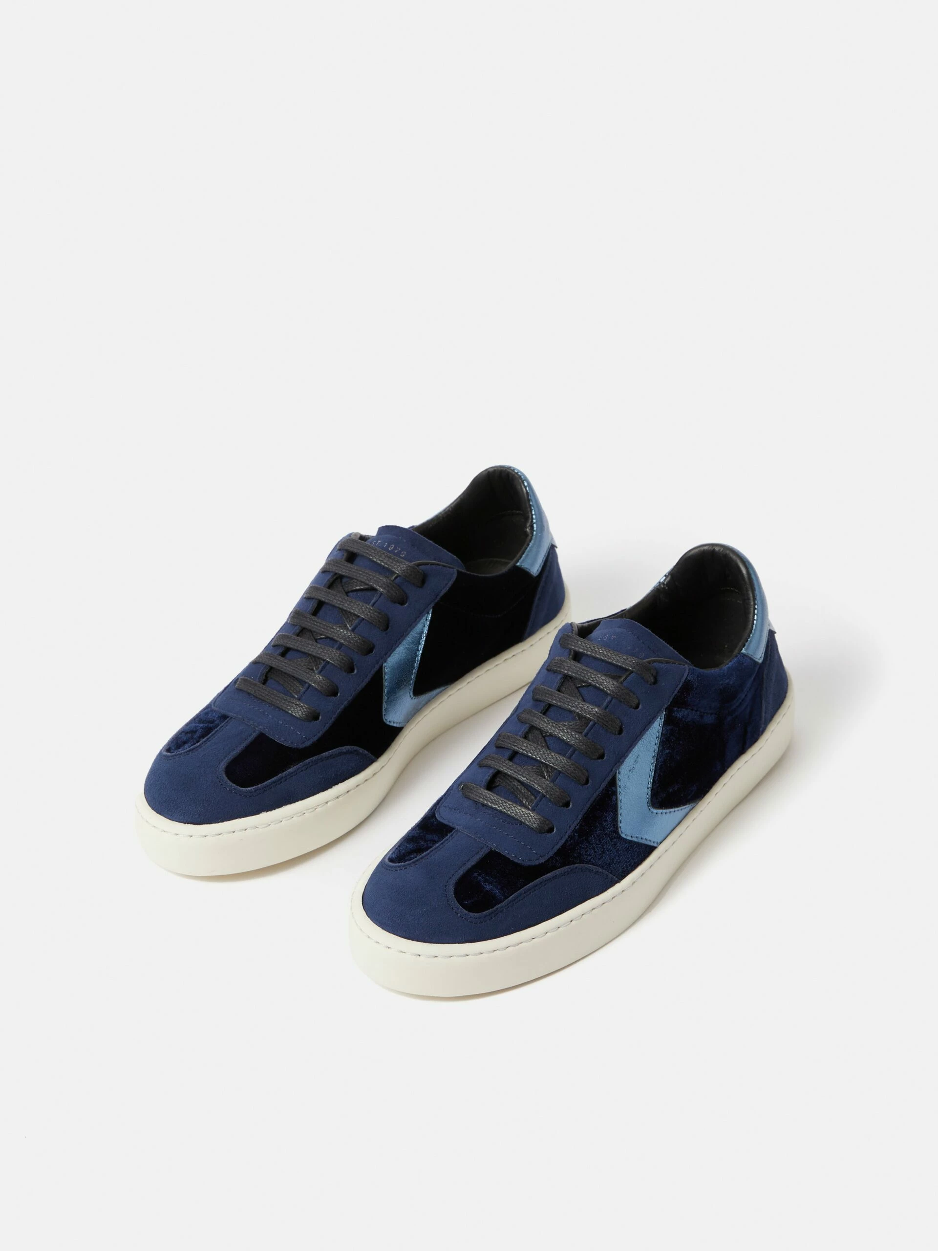 Portland Velvet Trainer | Navy 4 Portland Velvet Trainer | Navy - Image 4