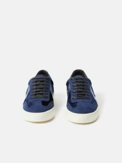 Portland Velvet Trainer | Navy 16 Portland Velvet Trainer | Navy -Jigsaw Shop J48518 BL010 STILL 6