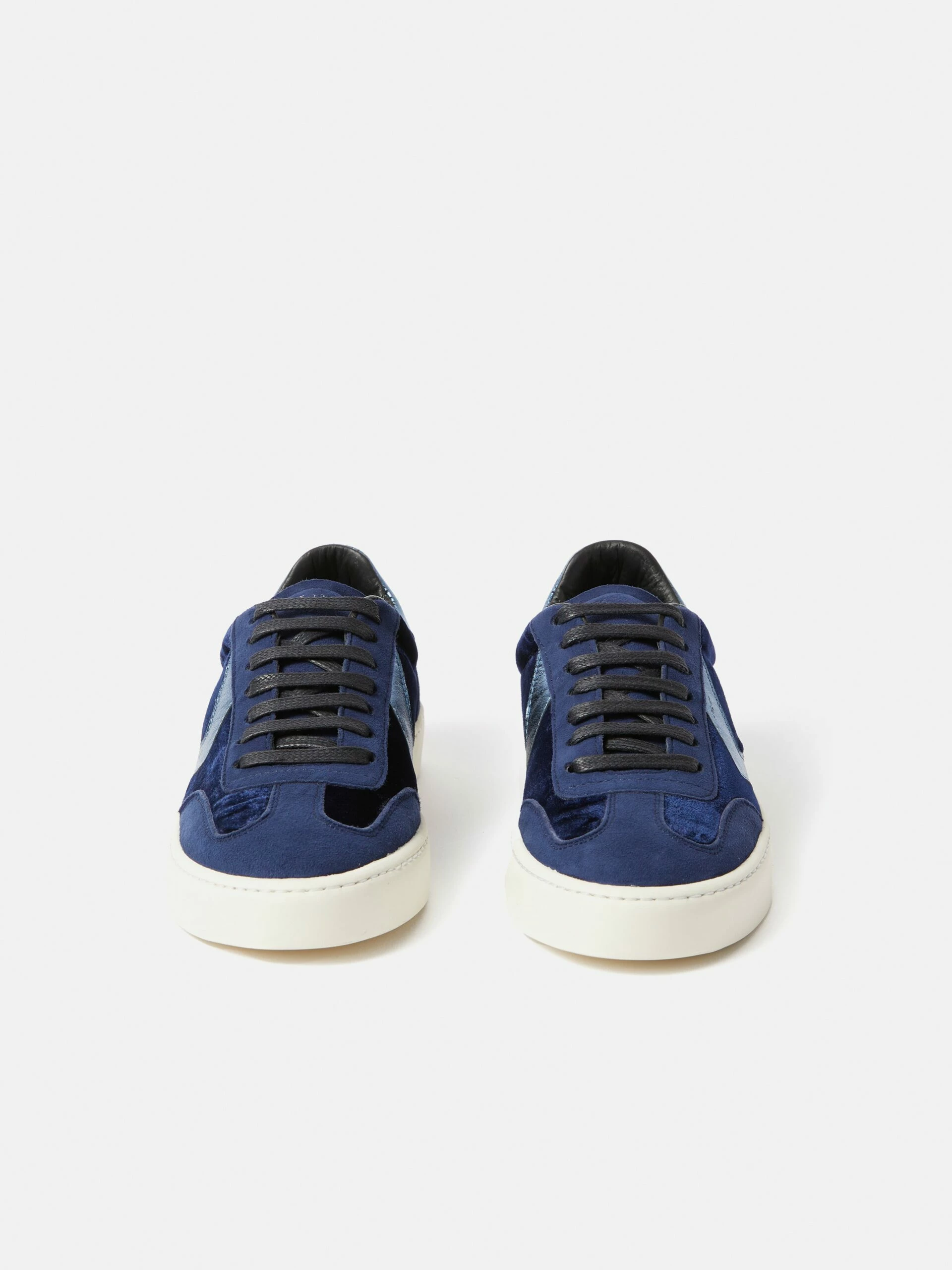 Portland Velvet Trainer | Navy 7 Portland Velvet Trainer | Navy - Image 7