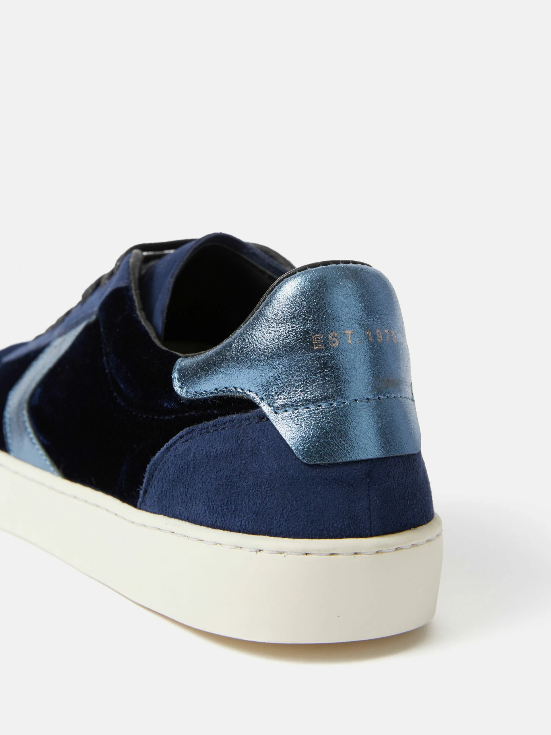 Portland Velvet Trainer | Navy 8 Portland Velvet Trainer | Navy - Image 8