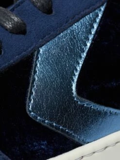 Portland Velvet Trainer | Navy 18 Portland Velvet Trainer | Navy -Jigsaw Shop J48518 BL010 STILL 8