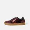 Portland Velvet Trainer | Burgundy