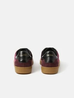 Portland Velvet Trainer | Burgundy -Jigsaw Shop J48518 RE004 STILL 5