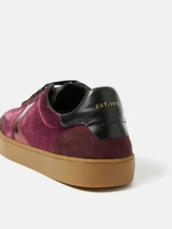 Portland Velvet Trainer | Burgundy -Jigsaw Shop J48518 RE004 STILL 7