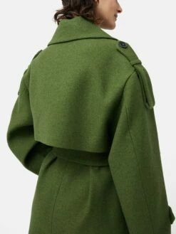 Nelson Italian Twill Trench Coat | Khaki -Jigsaw Shop J48676 GN020 7