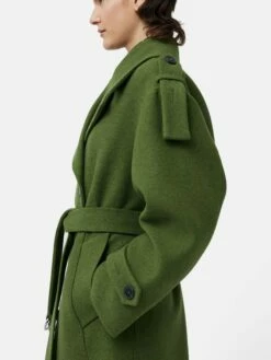 Nelson Italian Twill Trench Coat | Khaki -Jigsaw Shop J48676 GN020 9