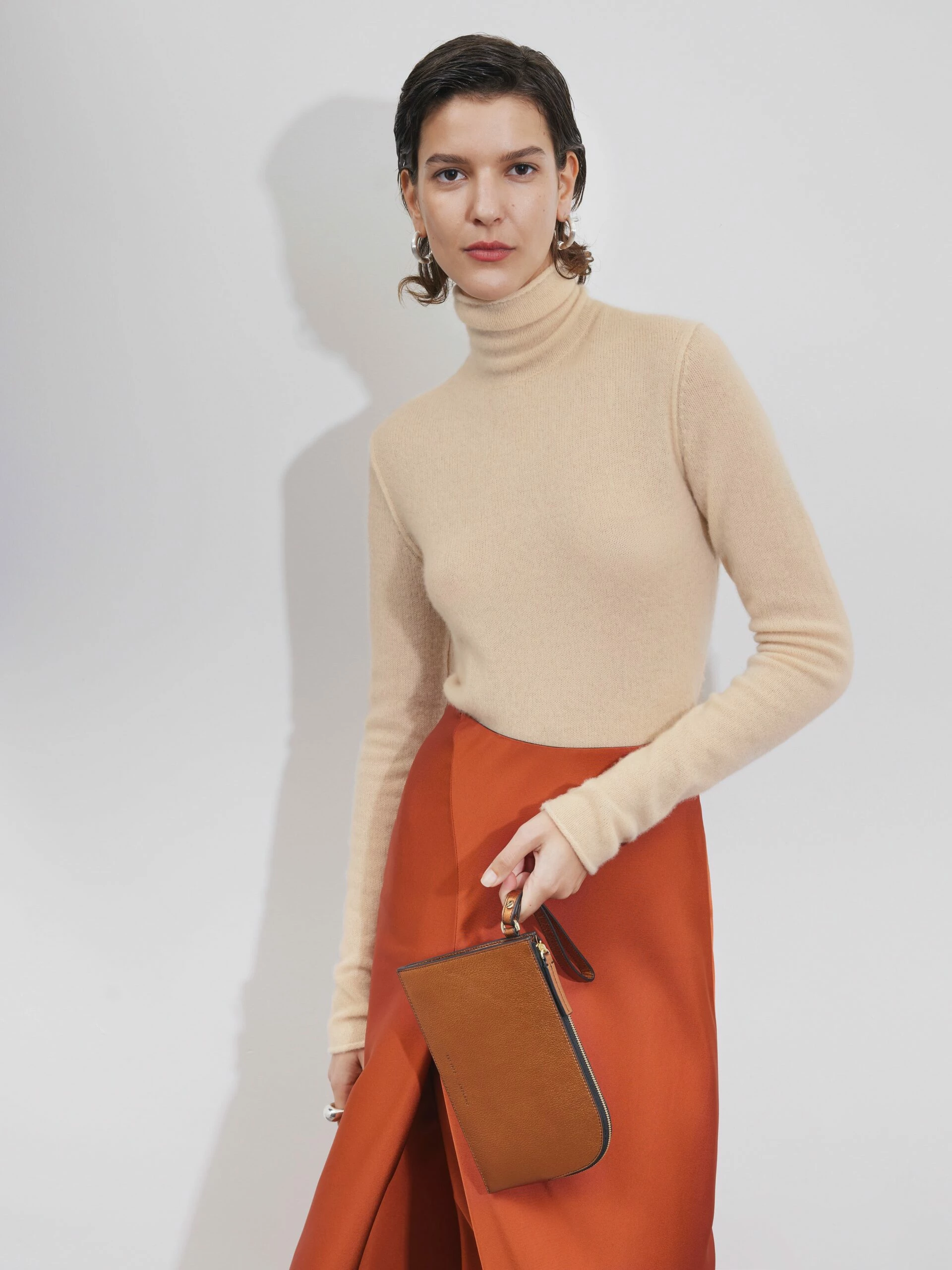 Cloud Cashmere Roll Neck | Cream 2 Cloud Cashmere Roll Neck | Cream - Image 2
